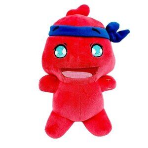 WCT Wicked Cool Toys Ninja 9 in Plush Doll Pink Blue Headband Stuffed Animal Toy
